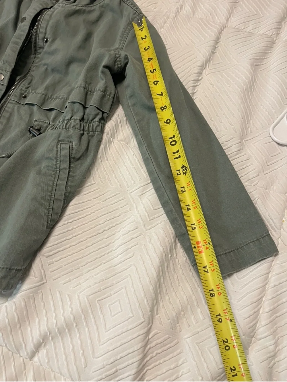 Old Navy Olive Green Utility Anorak Jacket medium 8 girls